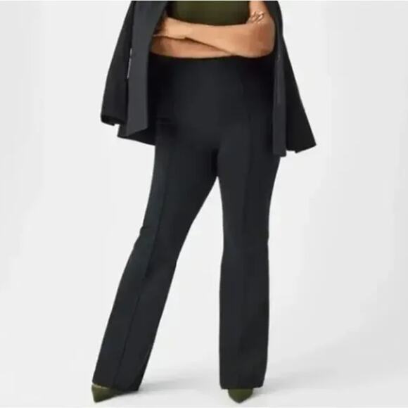 SPANX The Perfect Pant High Rise Flare Classic Black Sz M {3L37} - Picture 1 of 5